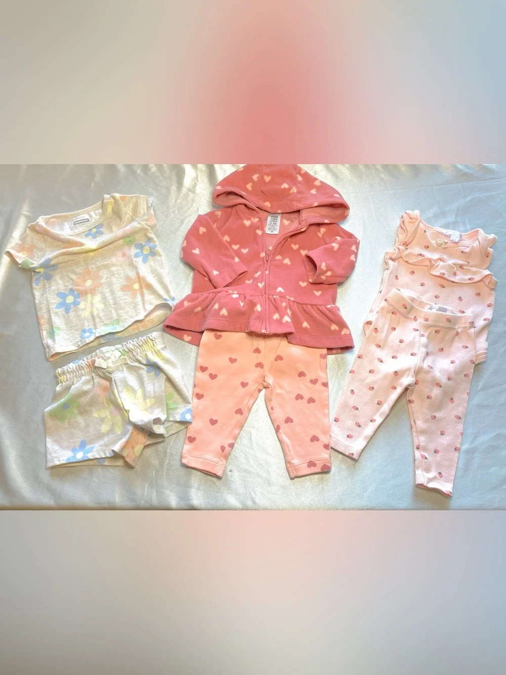 0-3 Months Baby Girl Assorted Brands Mixed Clothing Bundle/Lot